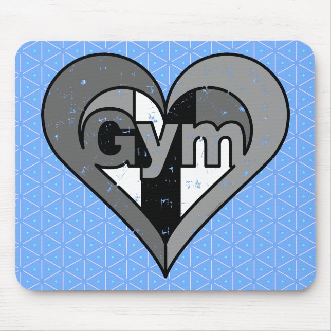 Mousepad Coração de Gym Afastado (Frente)