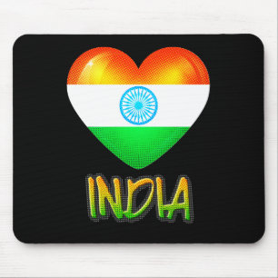 Mousepad Coração de Sinalizador da Índia
