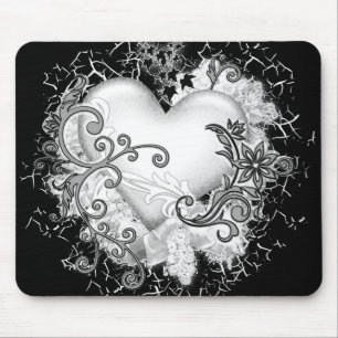 Mousepad Coração decorativo