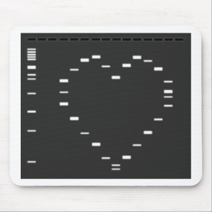 Mousepad Coração do ADN no gel do agarose