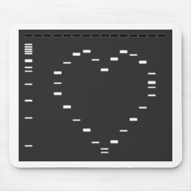 Mousepad Coração do ADN no gel do agarose (Frente)