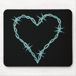 Mousepad Coração do arame farpado