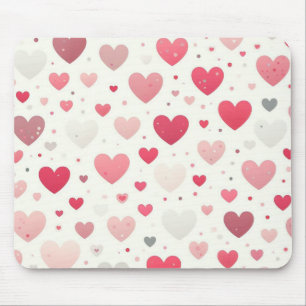 Mousepad Coração do Dia de os namorados colorido