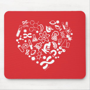 Mousepad Coração do espaço e da ciência
