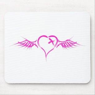 Mousepad Coração do vôo - punk alternativo da rocha do