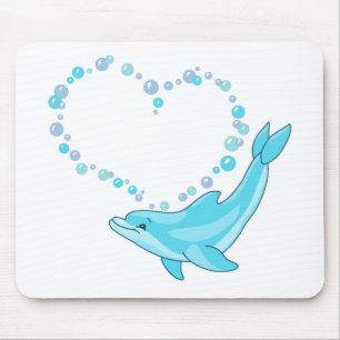 Mousepad Coração dos Golfinhos