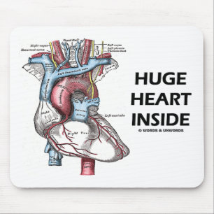 Mousepad Coração enorme para dentro