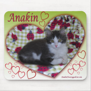 Mousepad Coração equipado com pernas KittyMousepad do