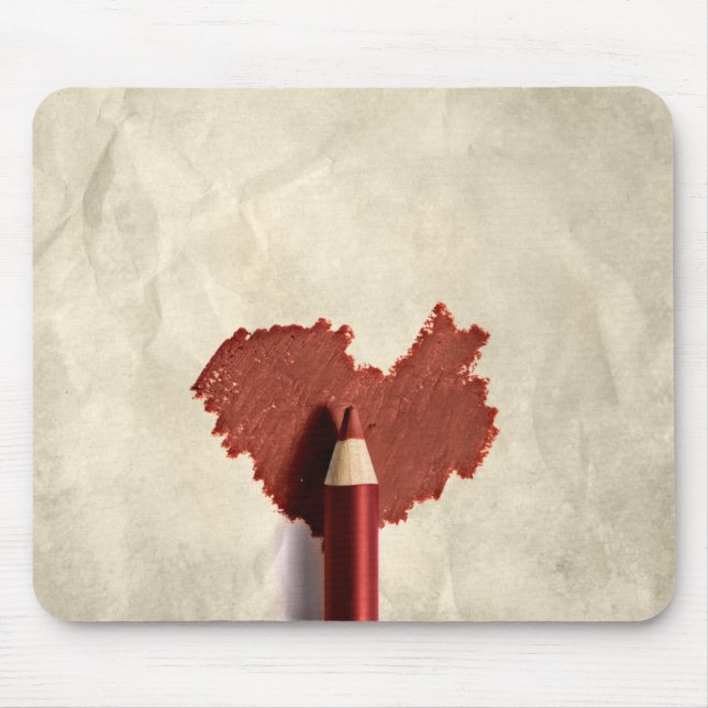 Mousepad Coração Escrevado (Frente)