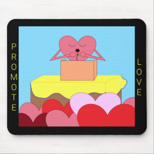 Mousepad Coração Falando Sobre O Amor: