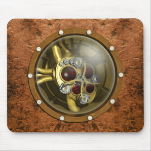 Mousepad Coração mecânico de Steampunk