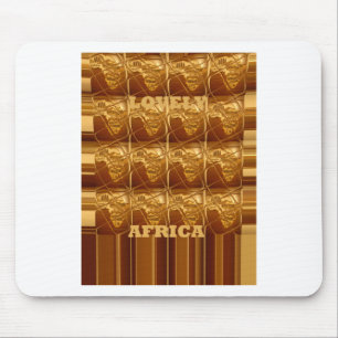 Mousepad Coração ouro da África