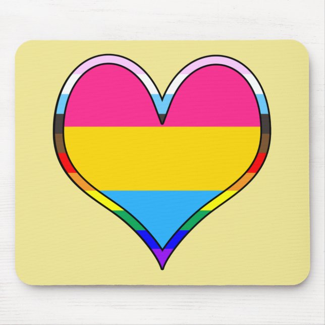 Mousepad Coração Pan Pride (Frente)