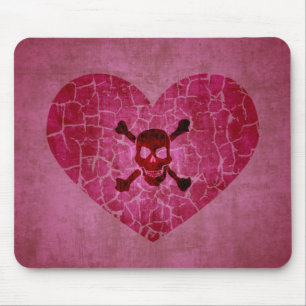 Mousepad Coração quebrado do Grunge gótico