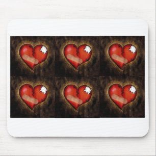 Mousepad Coração quebrado/mousepad cardíaco mudo