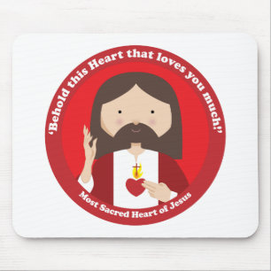 Mousepad Coração Sagrado de Jesus