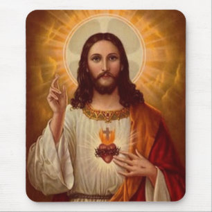 Mousepad Coração sagrado de Jesus