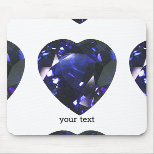 Mousepad Coração - Sapphire Azul