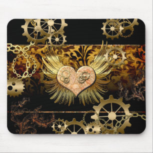 Mousepad Coração Steampunk