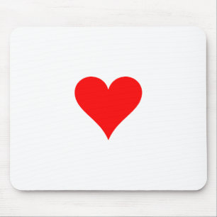 Mousepad Coração vermelho