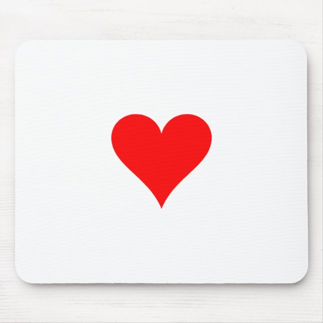 Mousepad Coração vermelho (Frente)