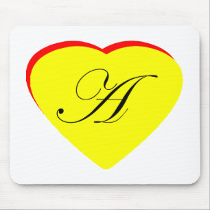 Mousepad Coração Vermelho Amarelo Um Convite De Casamento O