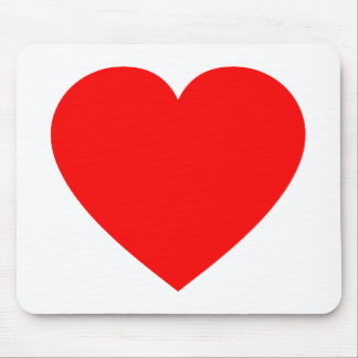 Mousepad Coração Vermelho Simples