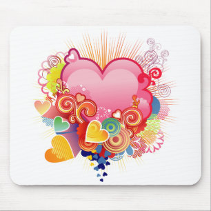 Mousepad Corações