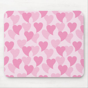 Mousepad Corações Adoráveis Padrão Sem Olhos