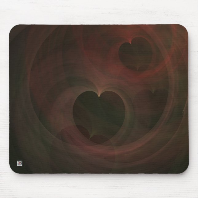 Mousepad Corações Brilhantes (Frente)