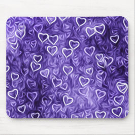 Mousepad Corações Caindo - Roxo