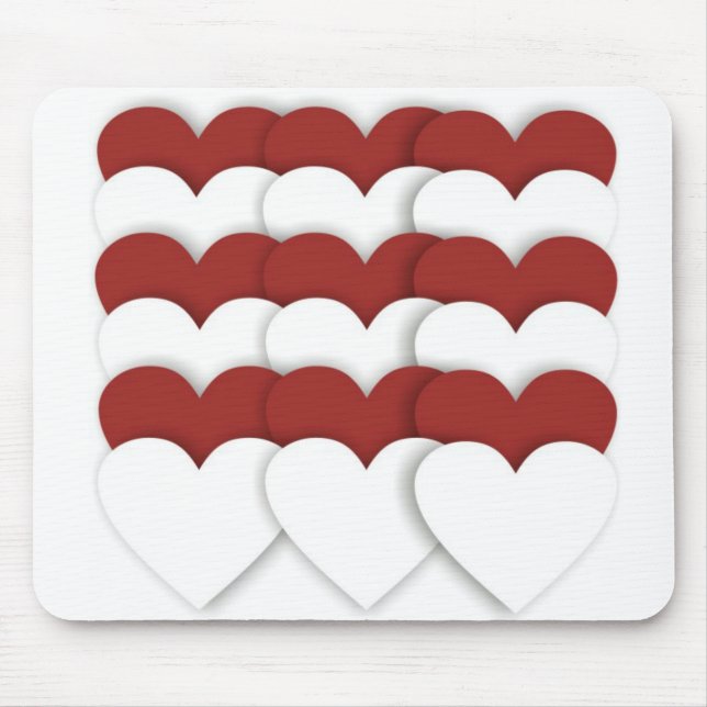 Mousepad Corações Clusterizados (Frente)