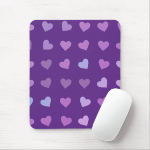 MOUSEPAD CORAÇÕES COM COR DE PASTA PURA