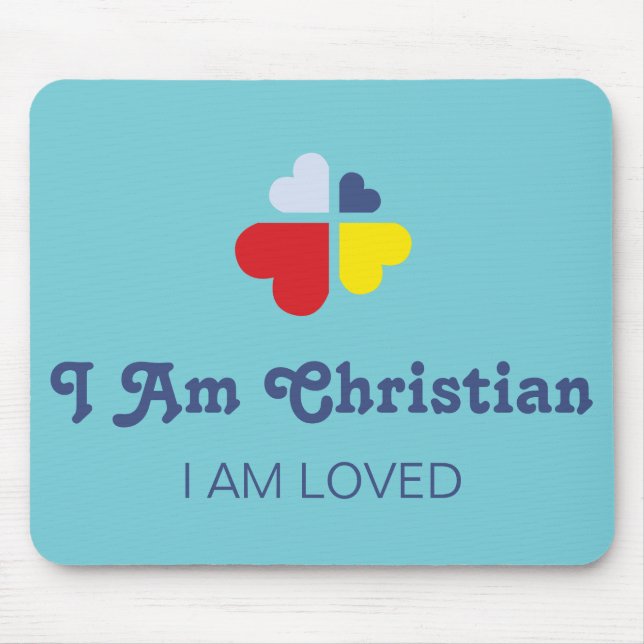 Mousepad Corações Cruz (Frente)