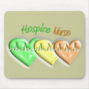Mousepad Corações da enfermeira 3D do hospício