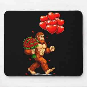 Mousepad Corações de amor do Dia dos Namorados Bigfoot engr