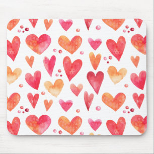 Mousepad CORAÇÕES DE Aquarela