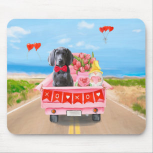 Mousepad Corações de Caminhões Dias de os namorados de Cães