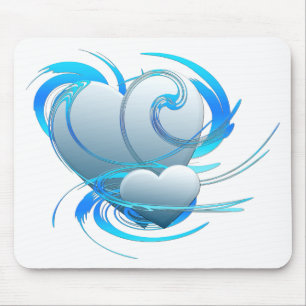 Mousepad Corações de Rotação