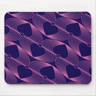Mousepad corações do dia de são valentim em um descanso de 