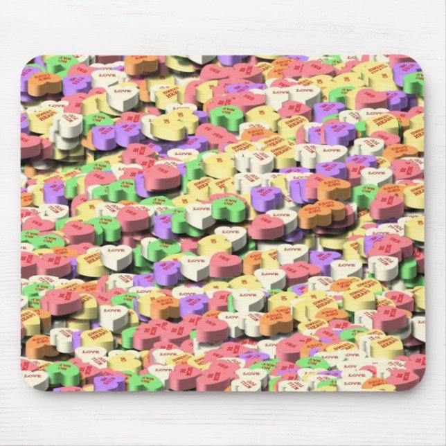 Mousepad Corações Doces (Frente)