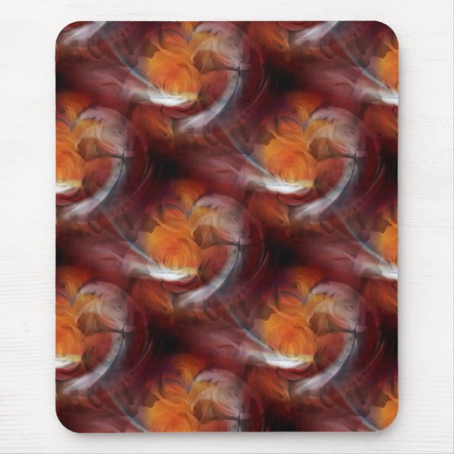 Mousepad Corações e Rosas (Frente)