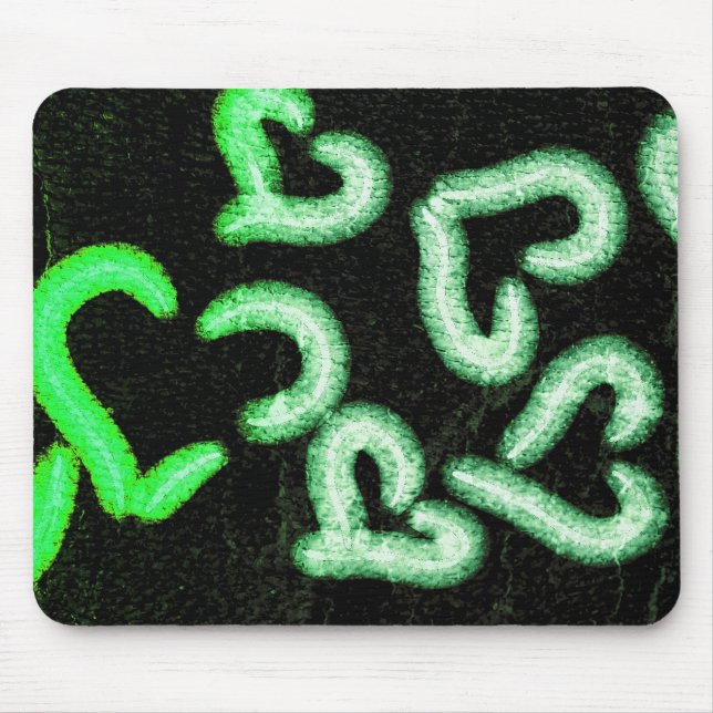 Mousepad Corações em Dificuldade Verde (Frente)