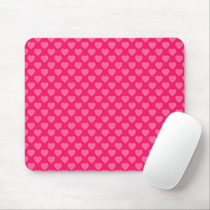 Mousepad Corações Rosa