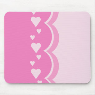 Mousepad Corações Rosa