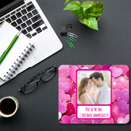 Mousepad Corações Rosa Púrpura Eu Envio Texto Imediatamente