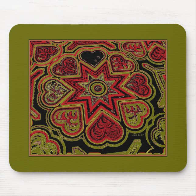 Mousepad 'Corações Russos' (Frente)