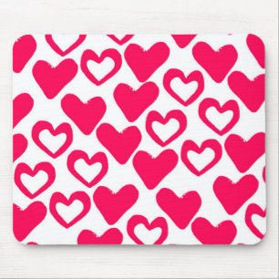 Mousepad Corações simples 2014