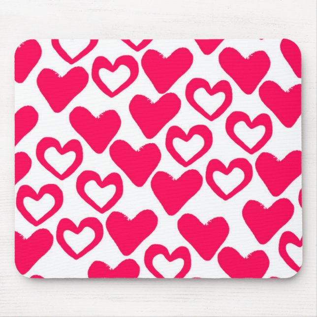 Mousepad Corações simples 2014 (Frente)