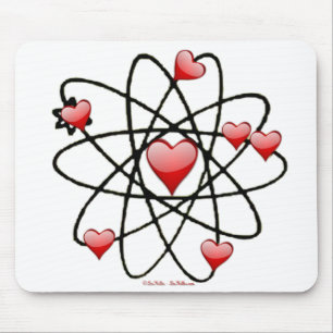 Mousepad Corações Vermelhos do Namorados Atômica